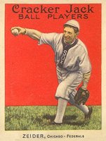 1914 Cracker Jack #60 Rollie Zeider Baseball Card