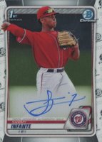 2020 Bowman Draft Chrome Draft Picks Autographs #CDASI Sammy Infante Baseball Card