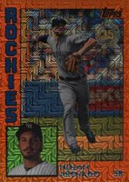 2019 Topps Silver Pack 1984 Chrome Promo  #19 Derek Jeter Orange Refractor Baseball Card