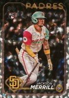 2024 Topps Update #US210 Jackson Merrill Silver Crackle Foil Board Baseball Card