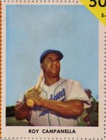 1955 Golden Stamps Brooklyn Dodgers # Roy Campanella Cover-Hand Cut Baseball Card