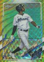 2021 Topps Chrome #144 Jazz Chisholm Gold Wave Refractor Baseball Card