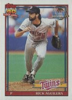 1991 Topps Desert Shield #318 Rick Aguilera Baseball Card