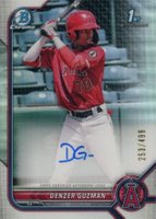 2022 Bowman Chrome Prospect Autographs #CPADG Denzer Guzman Refractor Baseball Card