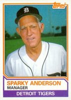 1983 Topps #666 Sparky Anderson Baseball Card