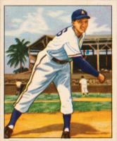 1950 Bowman #214 Dick Fowler Without Copyright Baseball Card