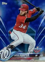 2018 Topps Opening Day #114 Bryce Harper Blue Foil Baseball Card