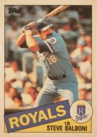 1985 Topps Tiffany #486 Steve Balboni Baseball Card