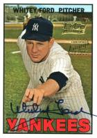2001 Topps Team Topps Legends Autograph #TT6F Whitey Ford Baseball Card