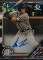 2019 Bowman Draft Chrome Draft Picks Autograph #CDASL Shea Langeliers Black Refractor Baseball Card