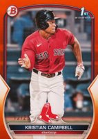 2023 Bowman Draft #BD125 Kristian Campbell Orange Baseball Card