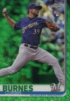 2019 Topps Chrome #84 Corbin Burnes Green Wave Refractor Baseball Card