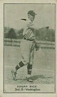 1921 National Caramel # Sam Rice Baseball Card