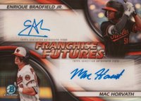 2023 Bowman Draft Franchise Futures Dual Autographs #FFDABH Enrique Bradfield Jr./Mac Horvath Baseball Card