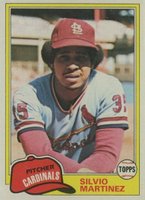 1981 Topps #586 Silvio Martinez Baseball Card