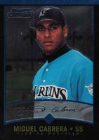 2001 Bowman Chrome  #259 Miguel Cabrera Uer: Photo Denny Bautista Baseball Card