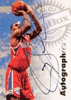 1997 Skybox Premium Autographics # Jerry Stackhouse Basketball Card