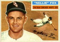 1956 Topps #118 Nellie Fox Gray Back Baseball Card