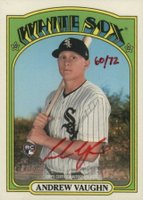 2021 Topps Heritage Real One Autographs #AV Andrew Vaughn Red Ink Baseball Card