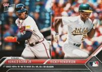 2023 Topps Now #701 Rickey Henderson/Ronald Acuna Jr. Baseball Card