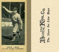 1916 Block & Kuhl (1916) #5 Leon Ames Baseball Card