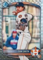 2025 Bowman Chrome Prospects #BCP48 Cam Smith Steel Metal Baseball Card