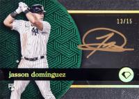 2024 Topps Diamond Icons Black Polychromatink #BPAJD Jasson Dominguez Gold Ink Baseball Card