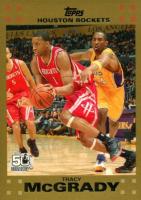 2007 Topps #101 Tracy McGrady Gold Basketball Card