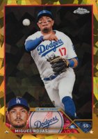 2023 Topps Chrome Sapphire #580 Miguel Rojas Gold Baseball Card