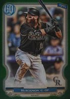 2020 Topps Gypsy Queen #103 Charlie Blackmon Green Baseball Card