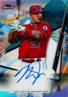 2020 Finest Autographs #FAMT Mike Trout Baseball Card