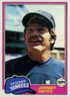 1981 Topps #303 Johnny Oates Baseball Card