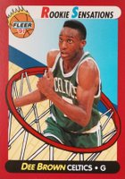 1991 Fleer Rookie Sensations #10 Dee Brown Basketball Card