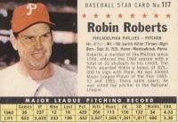 1961 Post Cereal #117 Robin Roberts Perforated Baseball Card