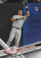 2017 Topps #287 Aaron Judge Catching Baseball Card