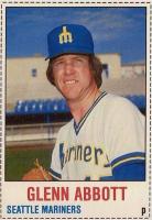 1978 Hostess #17 Glenn Abbott Hand Cut Baseball Card