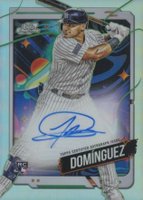 2024 Topps Chrome Cosmic Cosmic Chrome Autographs #JD Jasson Dominguez Baseball Card