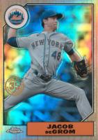 2022 Topps Chrome 1987 Topps Baseball #87BC7 Jacob DeGrom Baseball Card