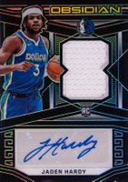2022 Panini Obsidian #210 Jaden Hardy Jersey Autograph Basketball Card