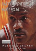 1998 Skybox Premium Intimidation Nation #8 Michael Jordan Basketball Card