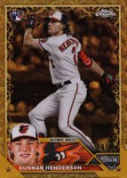 2023 Topps Gilded Collection #51 Gunnar Henderson Wave Gold Etch Baseball Card