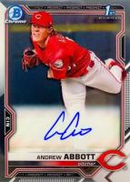 2021 Bowman Draft Chrome Draft Pick Autographs #CDAAA Andrew Abbott Baseball Card