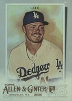 2020 Topps Allen & Ginter #99 Gavin Lux Silver Portrait Baseball Card