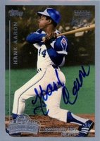 1999 Topps Opening Day #HA Hank Aaron Autograph Baseball Card