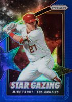 2020 Panini Prizm Star Gazing #SG1 Mike Trout Blue Prizm Baseball Card
