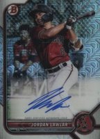 2022 Bowman Chrome Mega Box Autographs #JL Jordan Lawlar Baseball Card