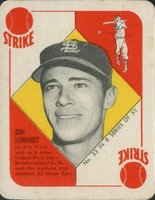 1951 Topps Blue Backs #33 Don Lenhardt Baseball Card