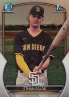 2023 Bowman Chrome Prospects #BCP171 Ethan Salas Refractor Baseball Card