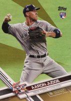 2017 Topps Update #US166 Aaron Judge Throwing-Gold Baseball Card