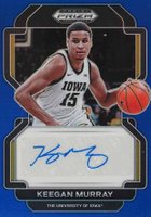 2022 Panini Prizm Draft Picks Draft Picks Autographs #DPKMU Keegan Murray Blue Prizm Basketball Card